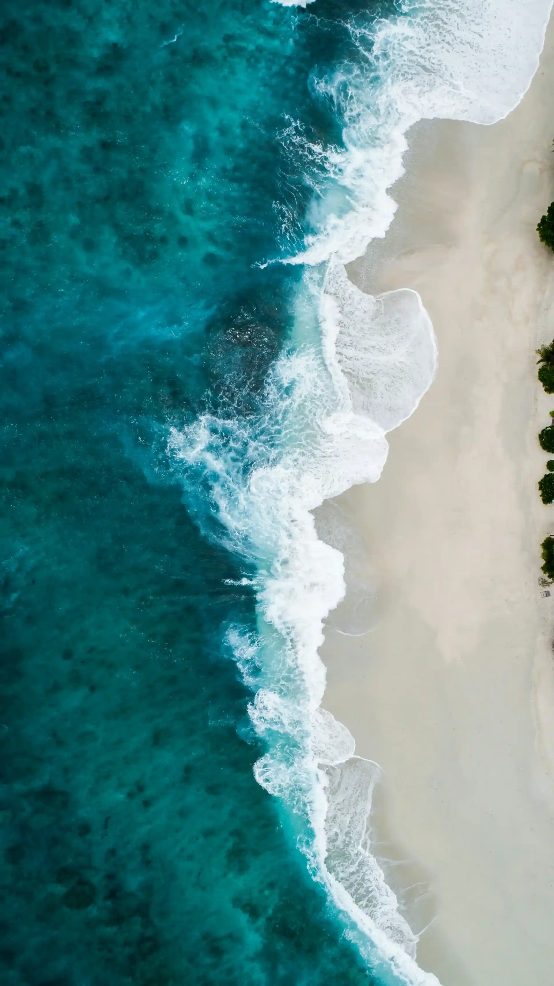 Waves on the beach.